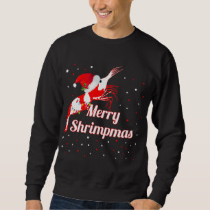 Moletom Natal Crystal Cherry Shrimp Santa Hat Holiday