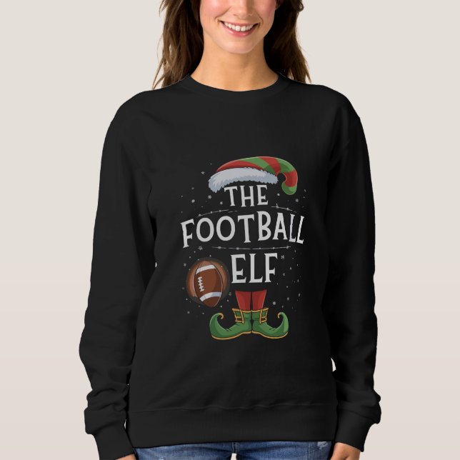 Moletom Natal da Família Elf de Futebol Americano (Frente)