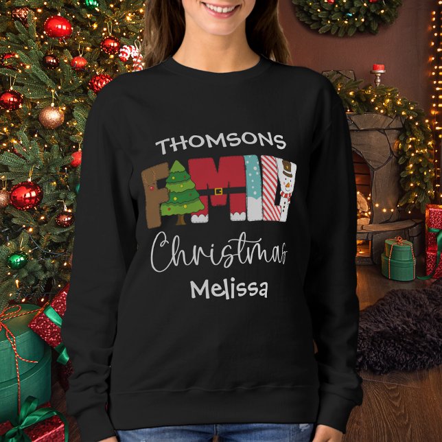 Moletom Natal da família moderna (Criador carregado)