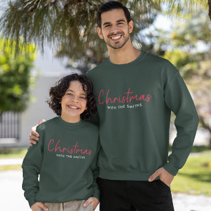 Moletom Natal da família Na moda Trendy Forest Green
