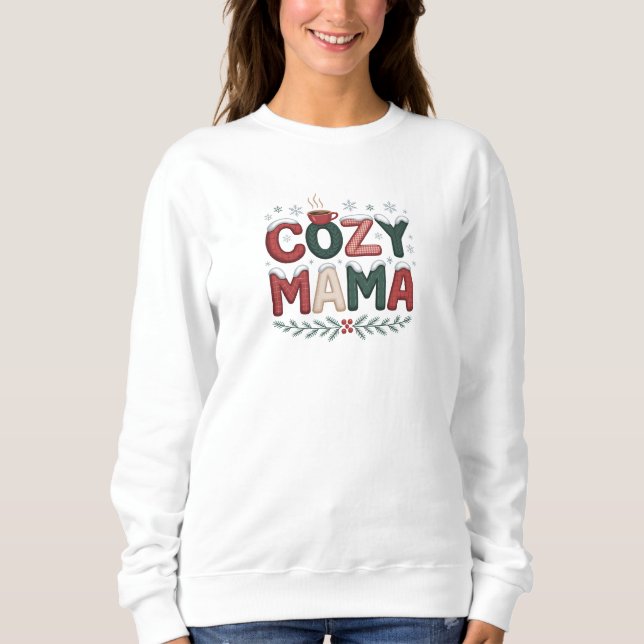 Moletom Natal da Mamãe Aconchegante (Frente)