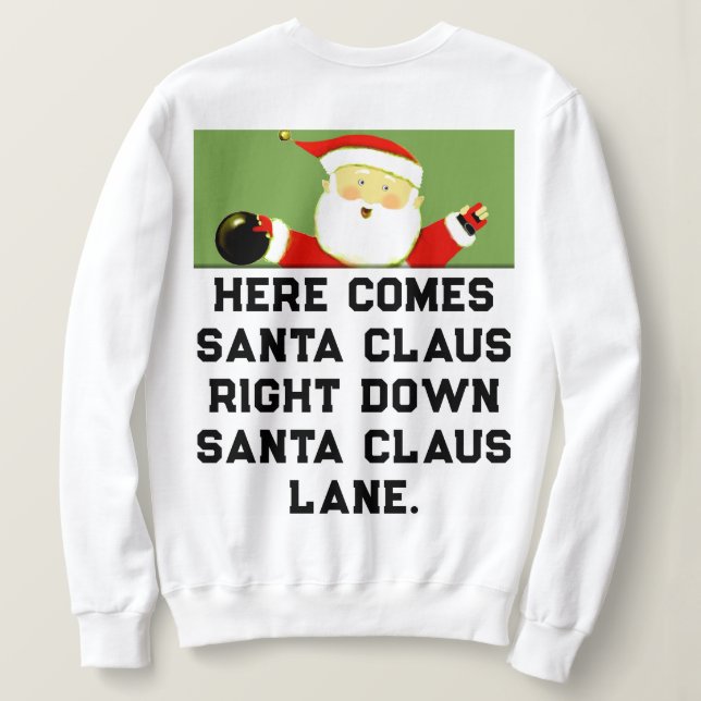 Moletom Natal de Boliche (Verso do Design)