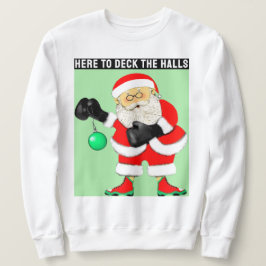 Moletom Natal de Boxe Divertido