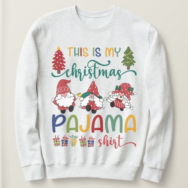 Moletom Natal de Combinação de Famílias | Este é o meu Nat (Frente do Design)