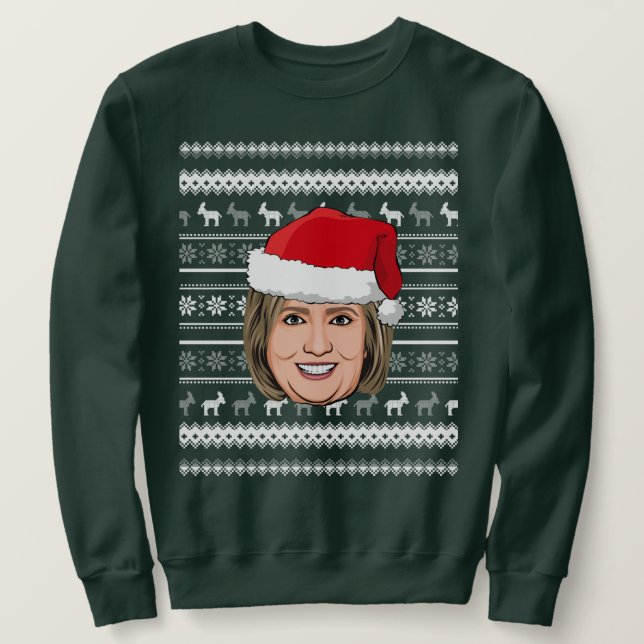 Moletom Natal de HILLARY CLINTON (Frente do Design)
