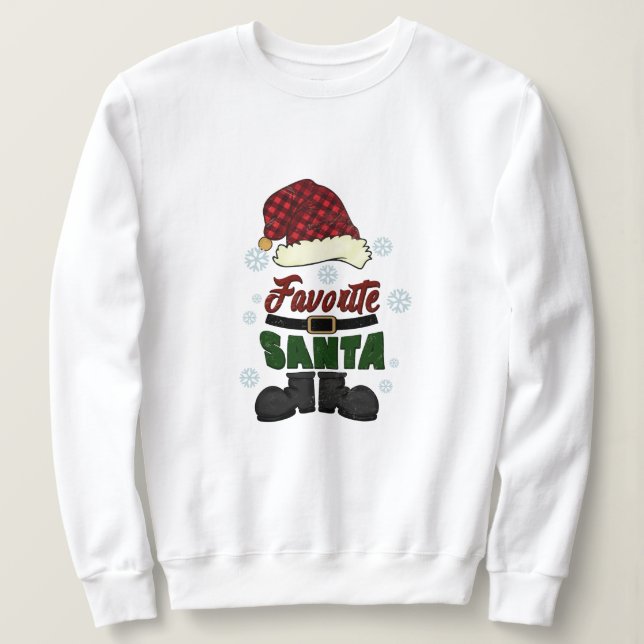 Moletom Natal de Papais noeis favoritos (Frente do Design)