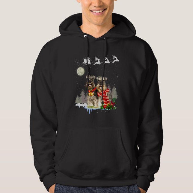 Moletom Natal de Schnauzer Miniatura (Frente)