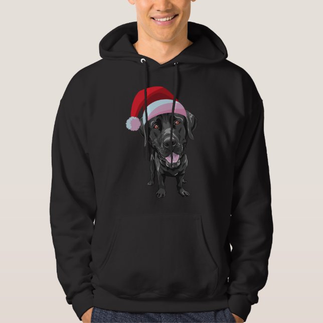 Moletom Natal do Black Labrador Retriever (Frente)
