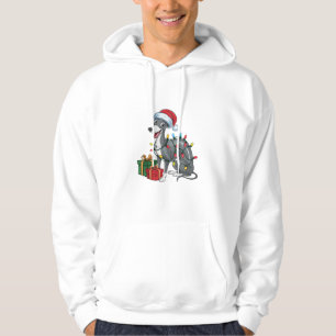 Moletom Natal do Cachorro de Greyhound Santa Hat