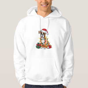 Moletom Natal do Cachorro de Santa Hat Lighting