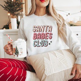 Moletom Natal do Clube de Bebês dos Papais noeis Retrorist