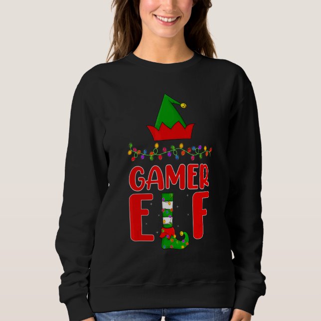 Moletom Natal do Gamer Elf Mating Family Lighting (Frente)