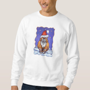 Moletom Natal do gato do gengibre
