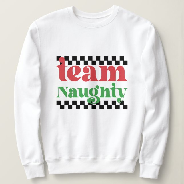 Moletom Natal do Team Naughty (Frente do Design)