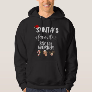 Moletom Natal do trabalhador social favorito Santas