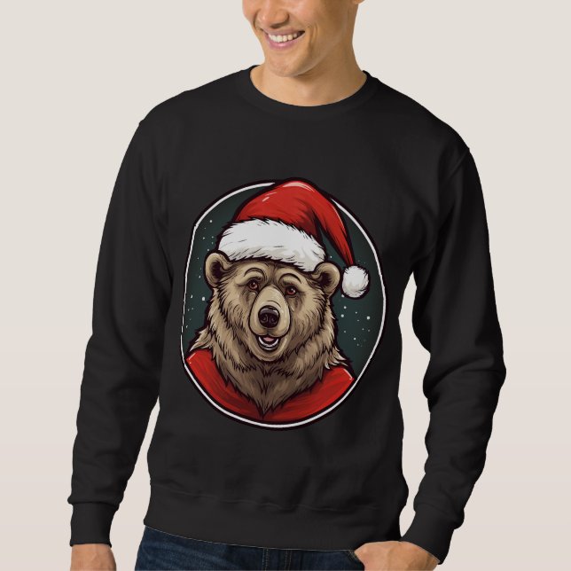 Moletom Natal do urso marrom (Frente)