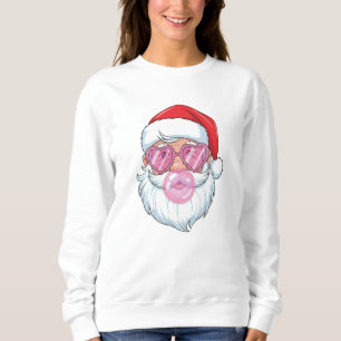 Moletom Natal dos Retros Rosa   Feriado de Vintage Bonito