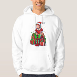 Moletom Natal Engraçado Papai Noel Elfo Criança