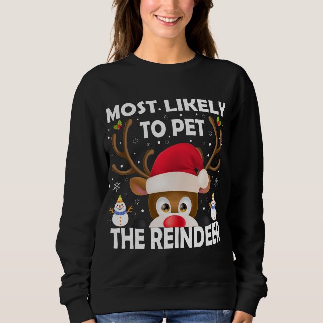 Moletom Natal Familiar Mais Provável Para Pet Da Rebelde X (Frente)