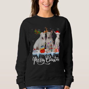 Moletom Natal Feliz Bull Terrier Cachorro Papai Noel Luz R