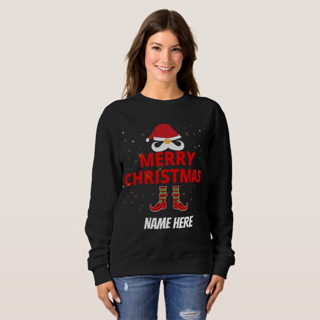 MOLETOM NATAL FELIZ PERSONALIZADO  (Frente Completa)