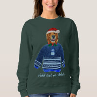 Natal Fofo Cachorro Golden Retriever Roupa de Nata
