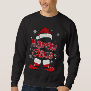 Moletom Natal Gigi Claus Avó tia Mãe Daugh