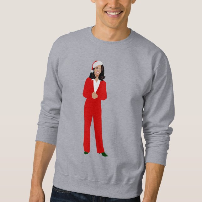 Moletom natal kamala harris santa claus (Frente)