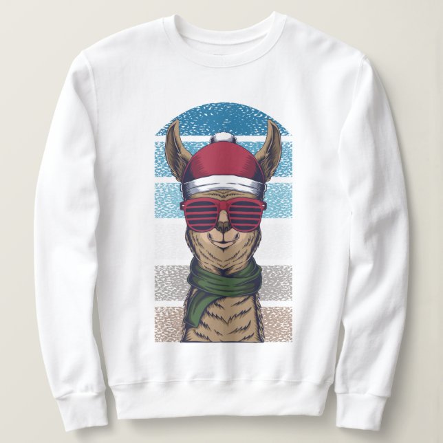 Moletom Natal Llama (Frente do Design)