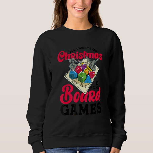 Moletom Natal Mais Jogos De Tabuleiro Tabuleiro Jogo Jogad (Frente)