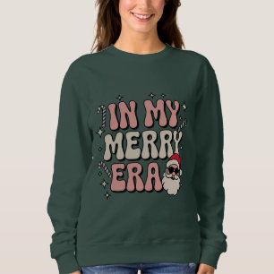 Moletom Natal na Minha Alegre Era Fofo Groovy Xmas