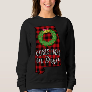 Moletom Natal no Alabama em Dixie Buffalo Red Xadrez Sul