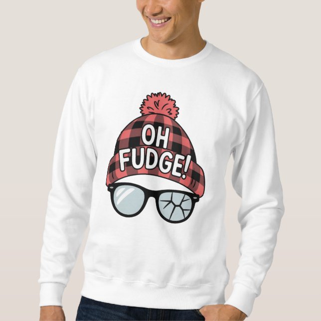 Moletom Natal Oh Fudge Xmas Férias Engraçadas (Frente)