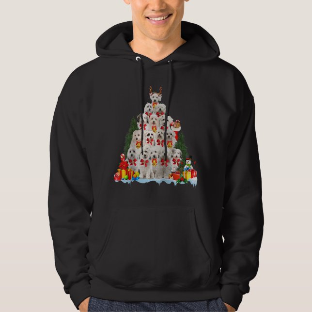 Moletom Natal Pajama Coton De Tulear Xmas Tree Gifts D (Frente)