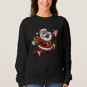 Moletom Natal Papai Noel Jogando Futebol Americano Ki