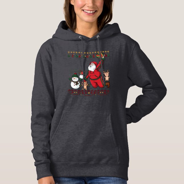 Moletom Natal Papai Noel Volei Boneco de Neve Rena (Frente)