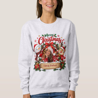Moletom Natal Personalizado Com Foto E Nome