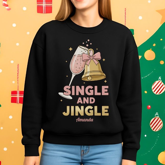 Moletom Natal Personalizado Divertido para Solteiros e Ale (Criador carregado)