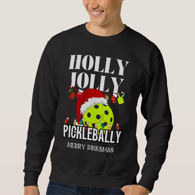 MOLETOM NATAL PICKLEBALLY HOLLY JOLLY (Frente)