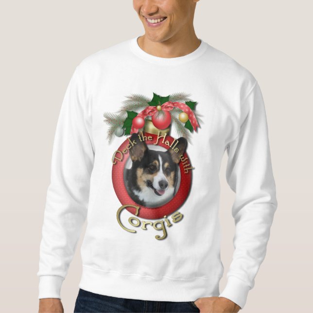 Moletom Natal - plataforma os salões - Corgis (Frente)