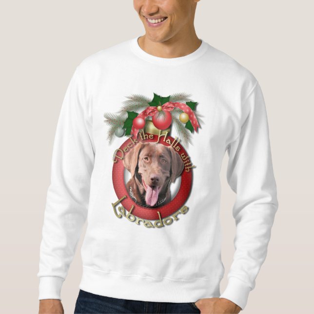 Moletom Natal - plataforma os salões - Labradors - (Frente)