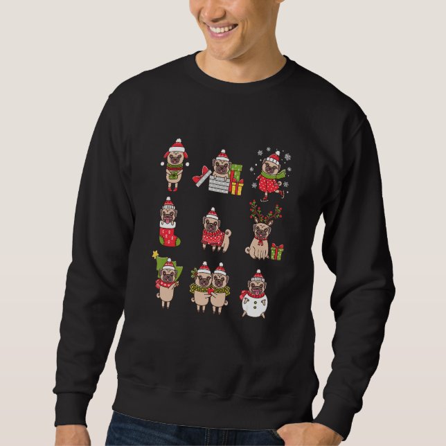 Moletom Natal Pugs Bonito Pug Natal (Frente)