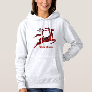 Moletom Natal Red Reindeer Holidays Elegante