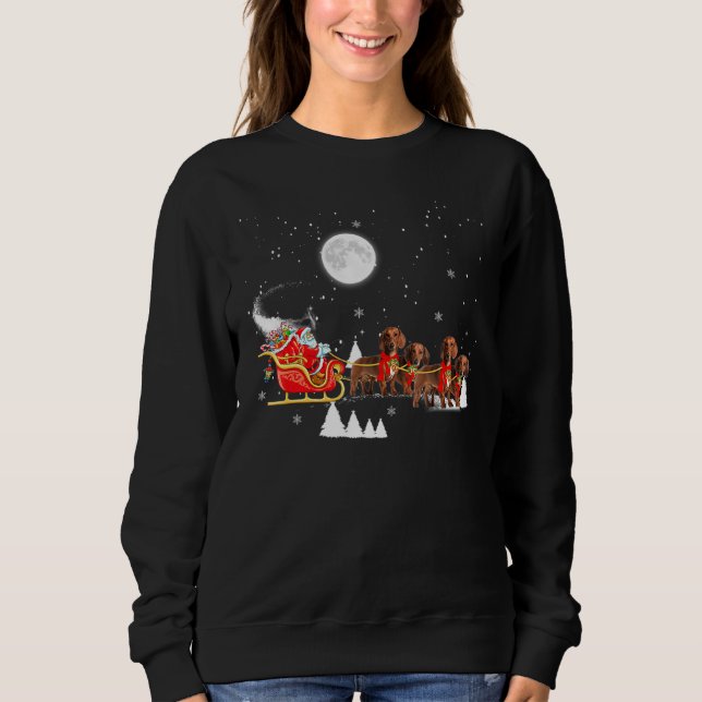 Moletom Natal Reindeer Dachshund Dog Tee Christmas (Frente)