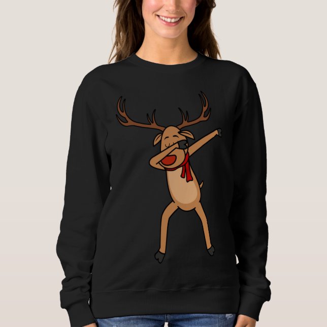 Moletom Natal Reindeer Holiday Dance Dabbing Rudolph (Frente)