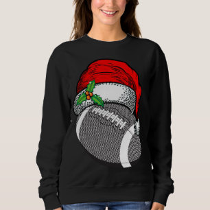Moletom Natal Santa Hat Futebol do Esporte Engraçado Prese