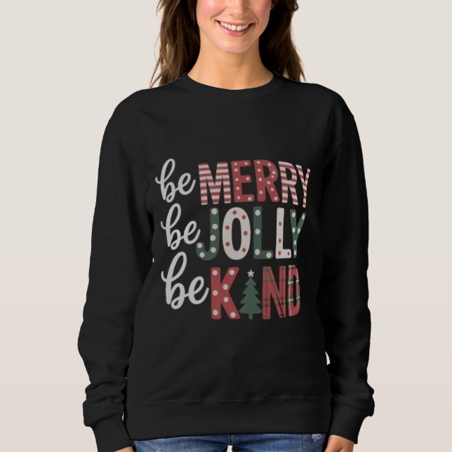 Moletom Natal Seja Gentil Professor Feliz Natal Árvore Ale (Frente)