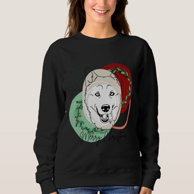 Moletom Natal Siberian Husky (Frente)