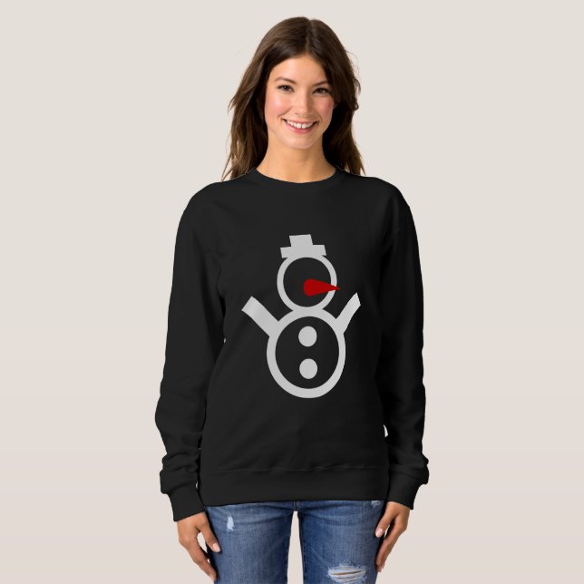 Moletom Natal Snowman Winter Festive Hoodie - Xmas (Frente Completa)