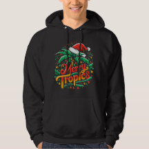 Natal Tropicais Alegre – Palmeira com Chapéu de Pa